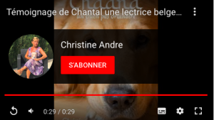 S'abbonner à la chaine youtube de Christine Andre